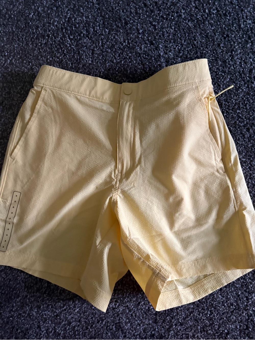 Men's Lightweight Yellow Athletic Shorts